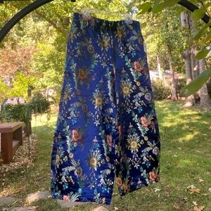 Free People Floral Jaquard Pants